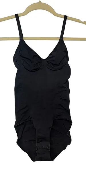 SKIMS‎ Sculpting Bodysuit Mid Thigh with Snaps Onyx Black Womens Size M thumbnail 1