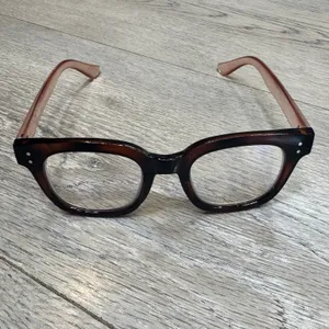 Madison Avenue‎ Square Tortoise Pink Blue Light Glasses DI P 25PL8822B Women thumbnail 2