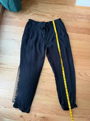 Wilfred Black Sheer Lightweight Drawstring Pants Size Medium thumbnail 8