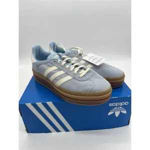 Adidas Originals Gazelle Bold Womens Size 7 Clear Sky Cream White Gum JQ7776 New thumbnail 3