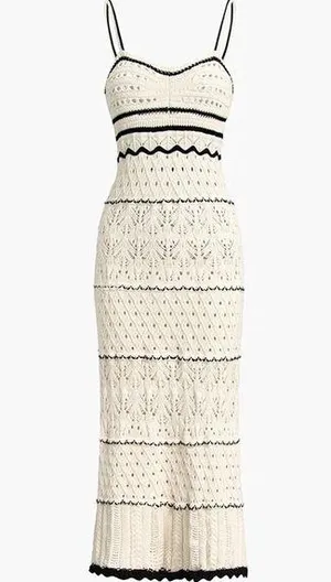 Olive + Oak// Multi-Textured Knit Sleeveless Midi thumbnail 1