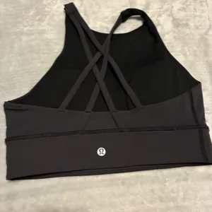 Lululemon Key To Balance Yoga Tank Top Women’s Black High Neck Cross Size 8 thumbnail 5