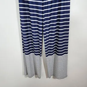 Sunny Leigh Navy and White Pull-on Pants NWT Size Small Nautical Stripe Pants thumbnail 4