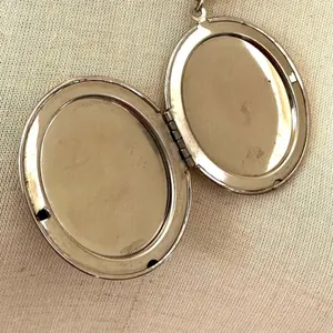 Silver and gold tone large floral pendant necklace thumbnail 8