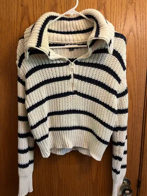 American Eagle Quarter-Zip Sweater thumbnail 1