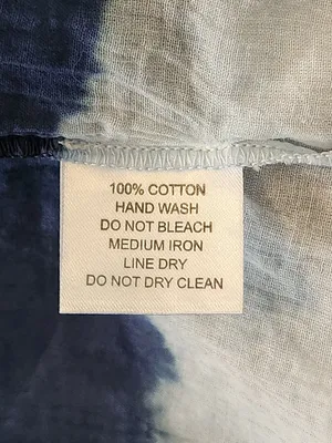 Shiraleah Blue Dyed Cotton Swim Cover-Up One Size thumbnail 10