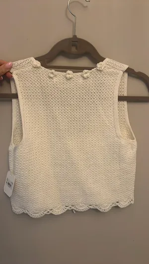 Altar'd State Ivory knit shirt thumbnail 3