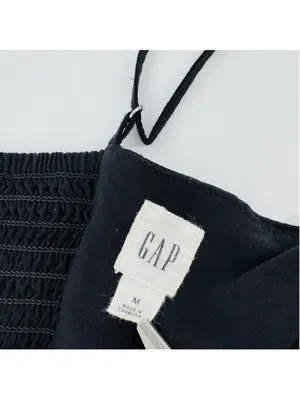 Gap Black Fit and Flare Cami Mini Dress M thumbnail 4