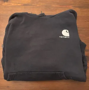 Carhartt Black Crewneck Sweatshirt with White Logo thumbnail 1
