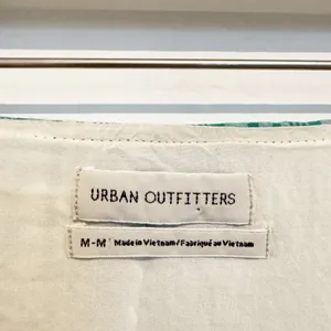 Urban Outfitters Krista Skirt Size Medium Plaid Crinkle Linen Euro Summer Resort thumbnail 6