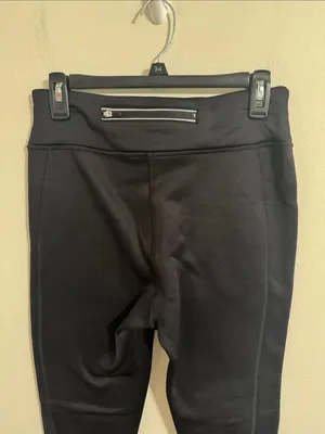 Fila Sport Neoprene Mid Rise Skinny Leg Seamed Leggings in Black size M thumbnail 4