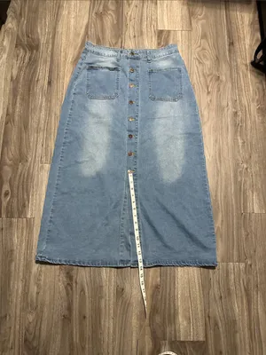 Light Blue Denim Button thumbnail 7