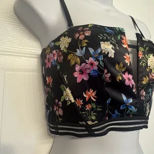 Victoria's Secret‎ Very Sexy Unlined Strapless Floral Bustier Bra Size Small NEW thumbnail 3