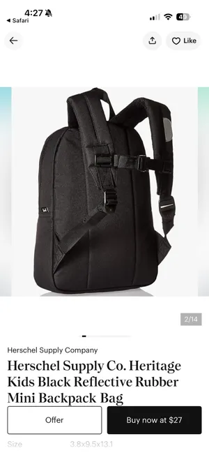 Herschel Kids backpack thumbnail 2