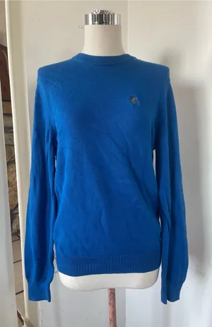 Express Women's Bright Blue Crewneck Sweater thumbnail 1