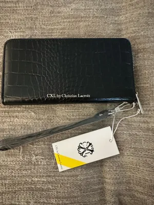 CLX by Christian Lacroix Kara Croco zip around wallet/wristlet thumbnail 3