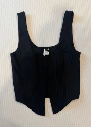 Black corset top Size L thumbnail 1