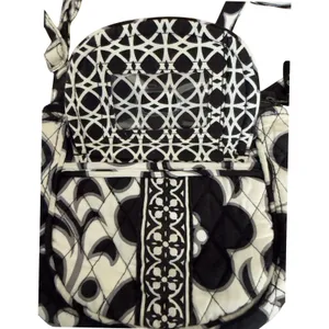 Vera Bradley Night and Day Quilted Crossbody Bag‎ Black White Small Messenger thumbnail 8