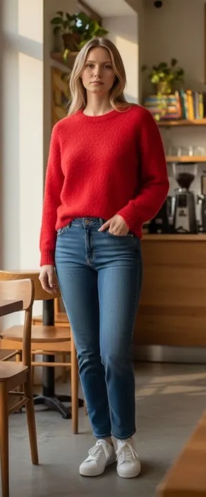 Old Navy Red Women's Sweater thumbnail 1