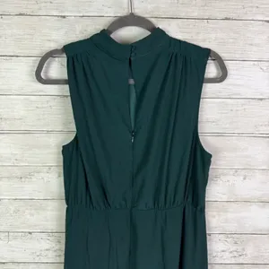 Lulus Classic Elegance Emerald Chiffon Sleeveless Mock Neck Maxi Dress Size XL thumbnail 6