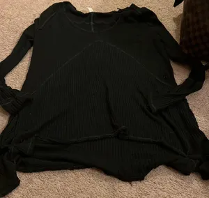 Free people medium black blouse thumbnail 3