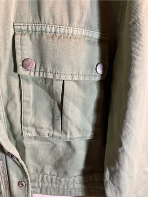 Blank NYC Sage Green Utility Jacket with Drawstring thumbnail 6