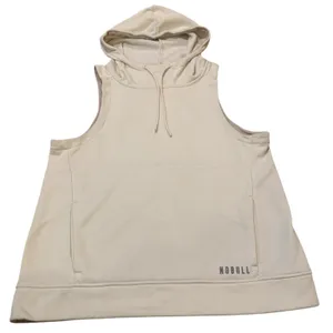 NOBULL Ivory Cream Sleeveless Hoodie Gym Training‎ Vest Crossfit Yoga thumbnail 1