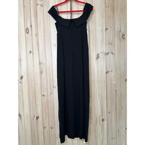 NWT Lulus Aveline Black Off-the-Shoulder Maxi Dress Whimsigoth Party Size XL thumbnail 6