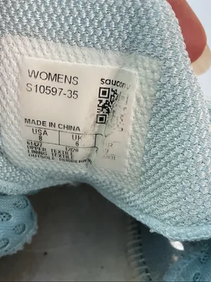 Saucony Women's Light Blue Athletic Running Shoes with Black and Rust Accents thumbnail 7
