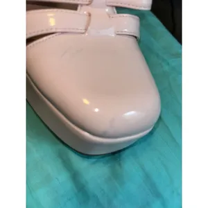 Gianni Bini Patent Platform Mary Janes Nude Pink Size 8 thumbnail 10