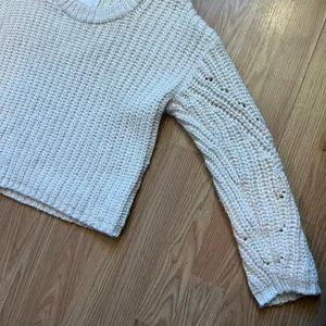 Aerie Oversized Chunky‎ Knit Cream Sweater Women’s XS-M Cozy Pullover Christmas thumbnail 5