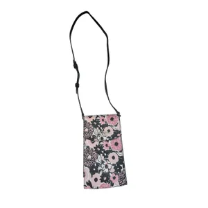 Kate Spade Staci North/South Flap Phone Crossbody Dahlia Floral Pink Multi Black thumbnail 2