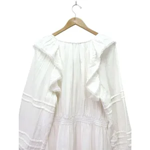 NWT Chelsea & Violet Amanda Cotton Ruffle Dress White Sz Large Boho Cottagecore thumbnail 7
