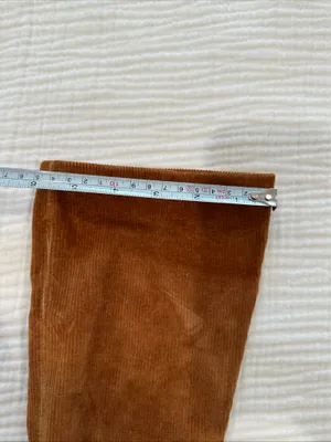 Zara corduroy high hills ankle boots 39 thumbnail 3