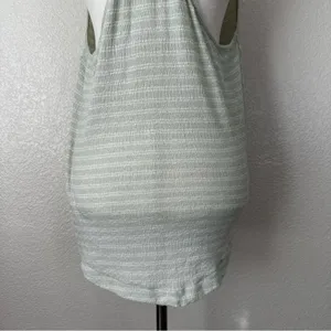 Free People Frida Mint Green Floral Embroidered Gauzy Knit Tank Top, Sz Medium thumbnail 8