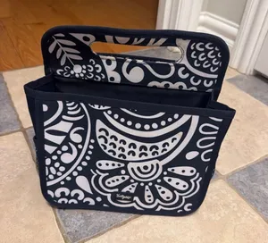 Thirty one Floral Cutout Handle Organizer Tote thumbnail 1