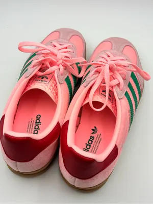 adidas Originals Gazelle Indoor W Glow Pink Court Green Gum Women Casual JI2713 thumbnail 10