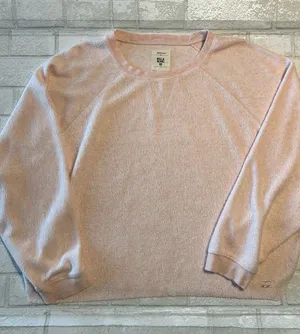 BILLABONG Woman’s Light Pink Reverse Crewneck Sweatshirt thumbnail 1