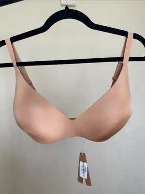 NWT SKIMS‎ Wireless Form Push-Up Plunge Bra BR-WRL-1891Ochre Size 36DD thumbnail 2