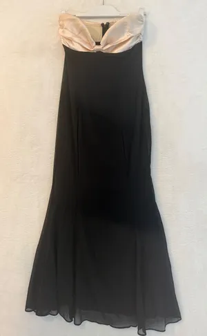 Runaway The Label Black Champagne Strapless Mermaid Maxi Dress Small Formal Gown thumbnail 1