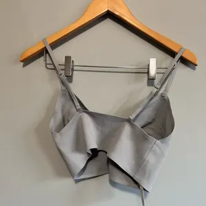 NWT Free People Longline Neo Bralette | Size: M | Gray thumbnail 4