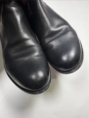 Chocolat Blu Women’s Black Leather Tall Side Zip Riding Boots S-569 Sz 7.5 thumbnail 4