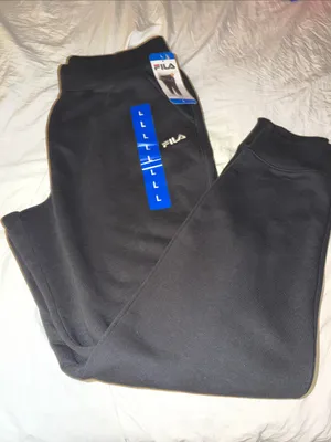 Fila Moby Jogger Sweatpants Unisex with Elastic waistband, black. Size L. NWT thumbnail 1