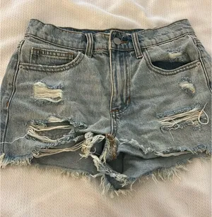 Altar'd State Jean Shorts Distressed thumbnail 1