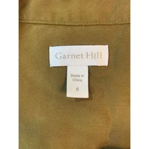 Garnet Hill Popover Lagenlook Blouse Womens 8 Brown‎ Lyocell Flowy Office Church thumbnail 4