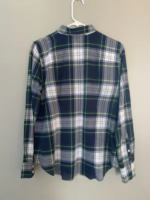 J.CREW Women’s Size S Plaid Long Sleeve Button-Up Cotton Point Collar Shirt thumbnail 2