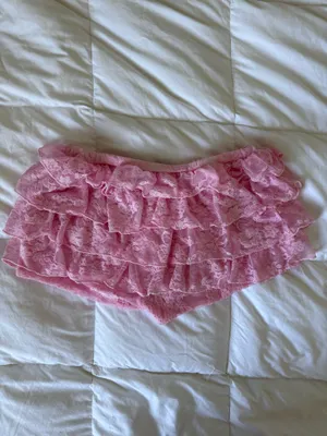 EGO Pink Frill Lace Mini Shorts thumbnail 6