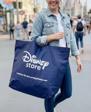 Official Disney Store Reusable Shopping Tote Bag - Mickey Mouse Silhouette thumbnail 1