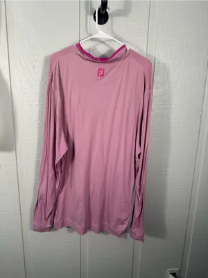 FJ Pink Long Sleeve 1/4 Zip Pullover Size 2XL EUC thumbnail 6