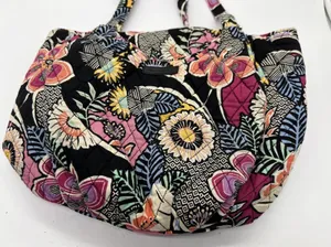 Vera Bradley Shoulder Bag Womens Medium Multicolor Quilted Floral Zip Pockets thumbnail 1